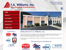 Tablet Screenshot of fawilliams.com